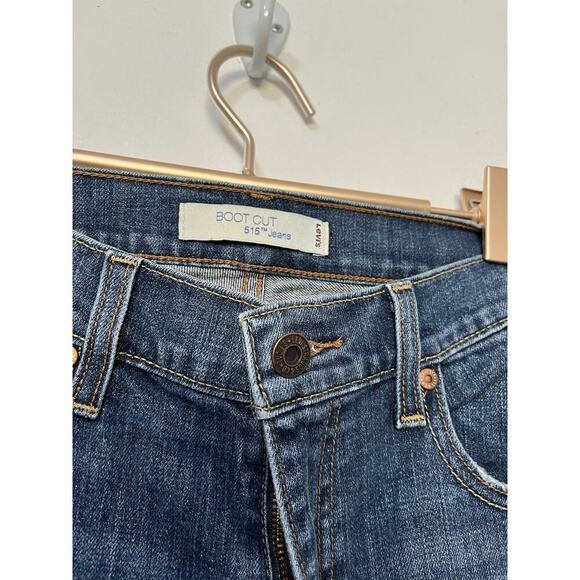 Levis 515 Bootcut Womens Jeans Size 6 LONG Mid Rise Flap Pockets Cowgirl Western - Picture 6 of 8